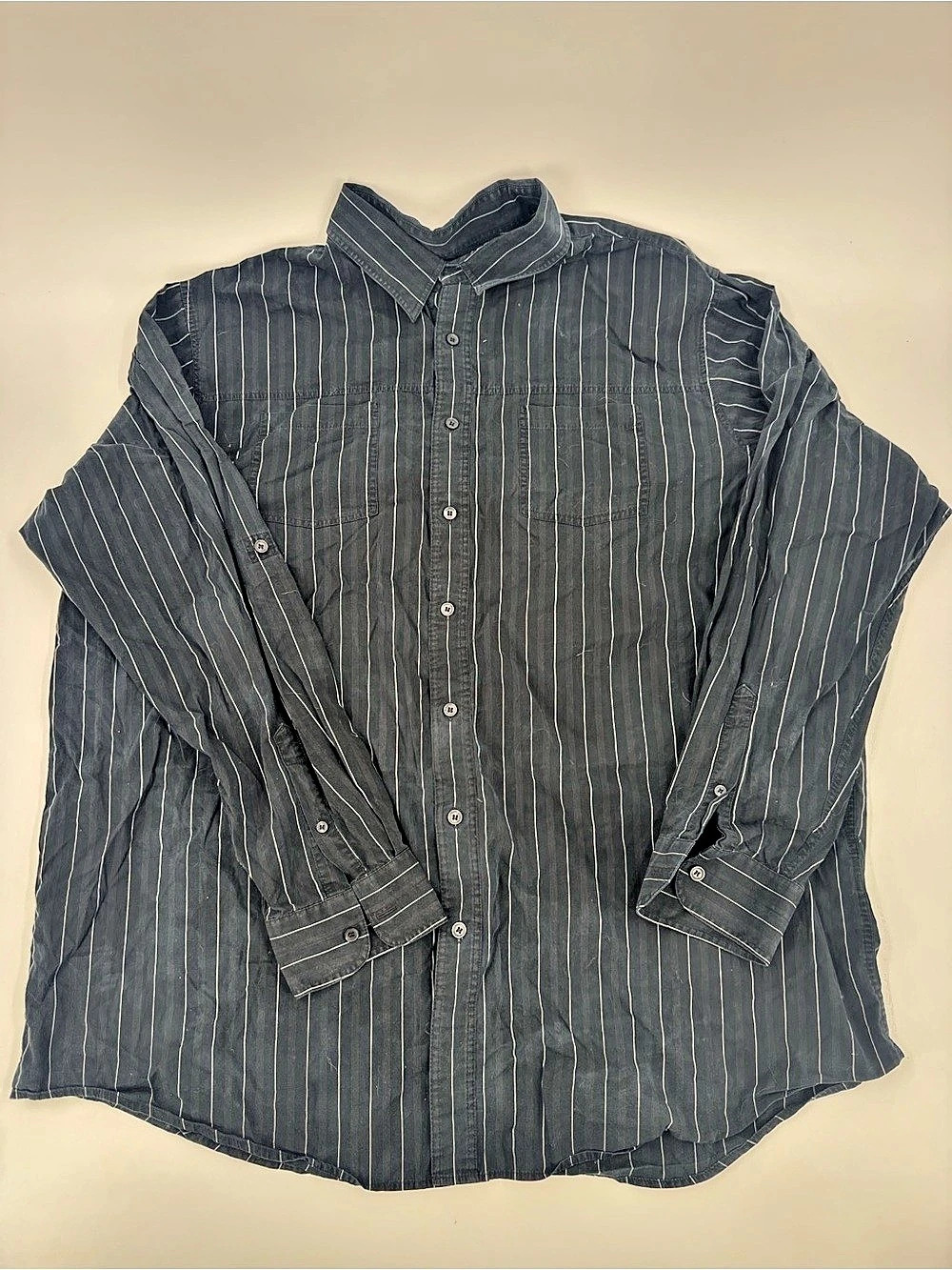 Murano Men's Striped Cotton Shirt Size 2XT Like New